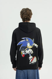 Polerón Hombre Sonic Negro