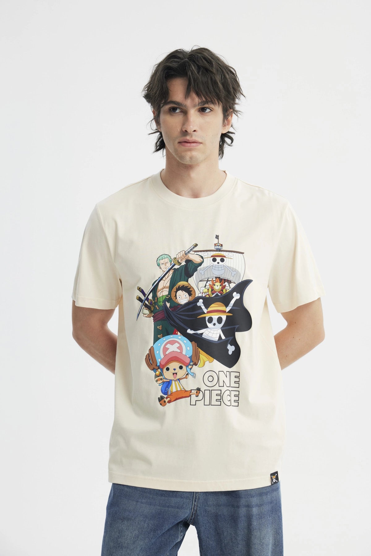 Polera Regular Hombre Beige