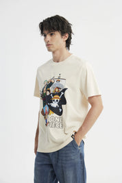 Polera Regular Hombre Beige