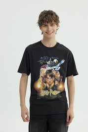 Polera Hombre Harry Potter Negro