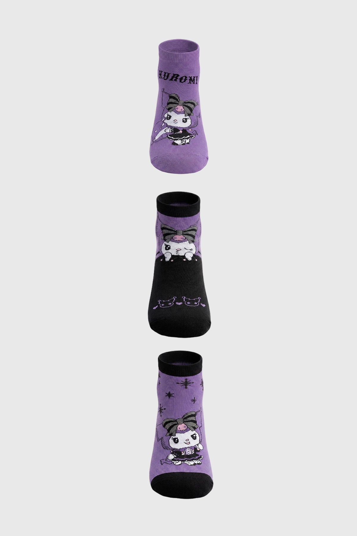 Calceta Deportiva Mujer Kuromi Lila