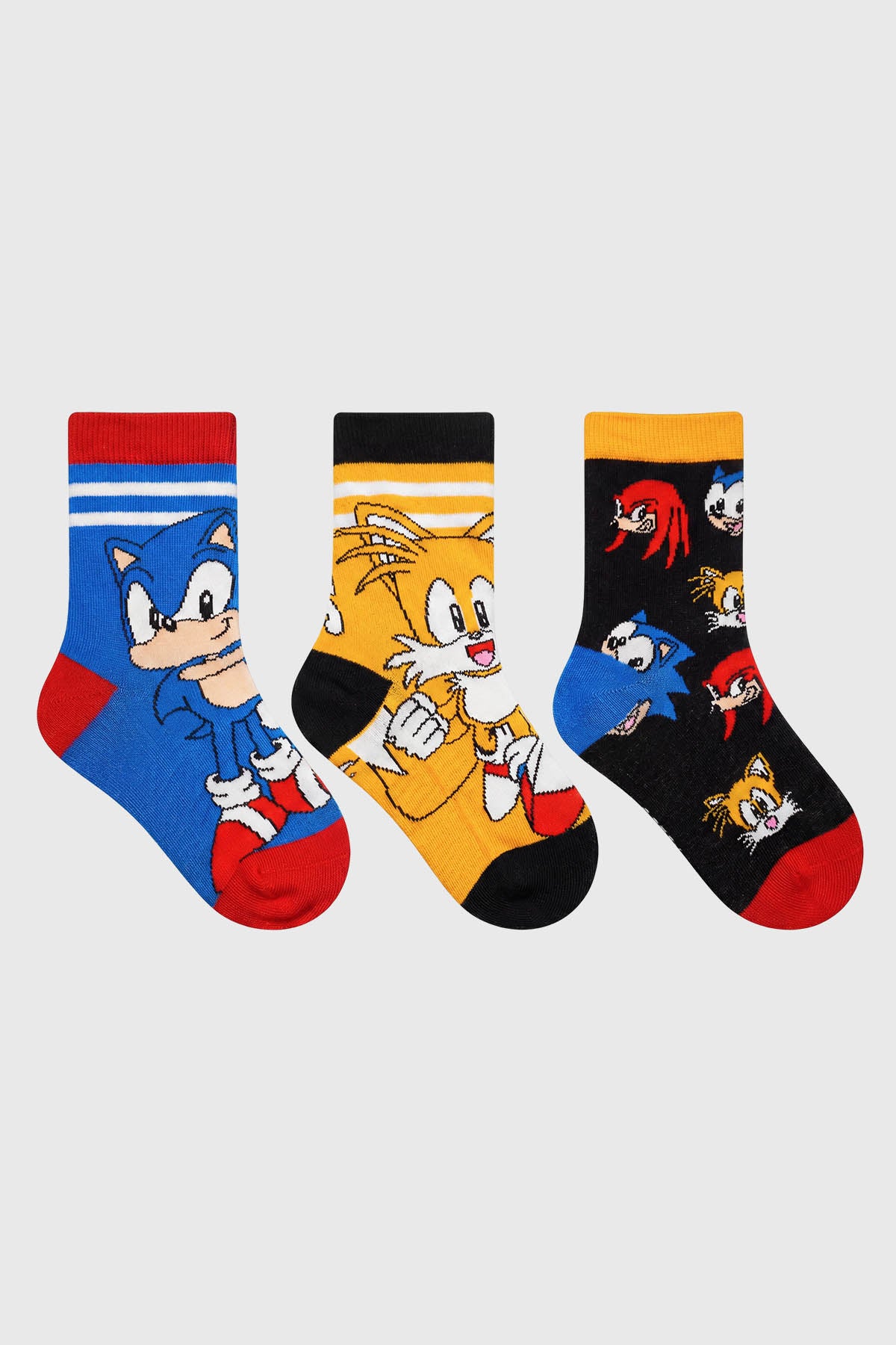 Calcetín Niño Tripack Sonic Azul