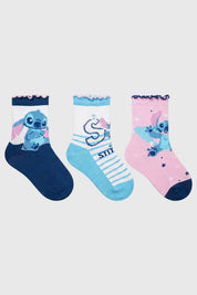 Calcetín Niña Lilo & Stitch Rosado