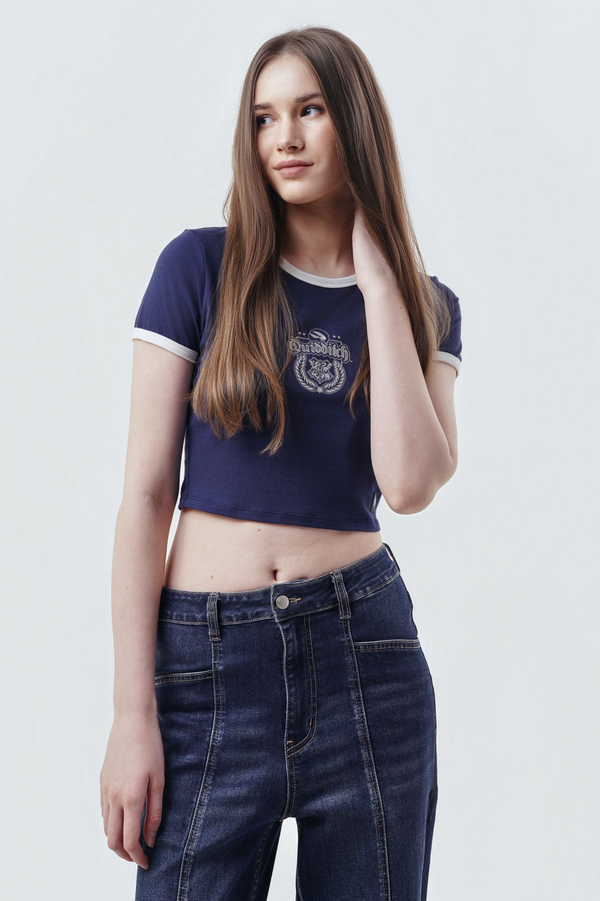 Polera Mujer Slim Fit Azul Marino