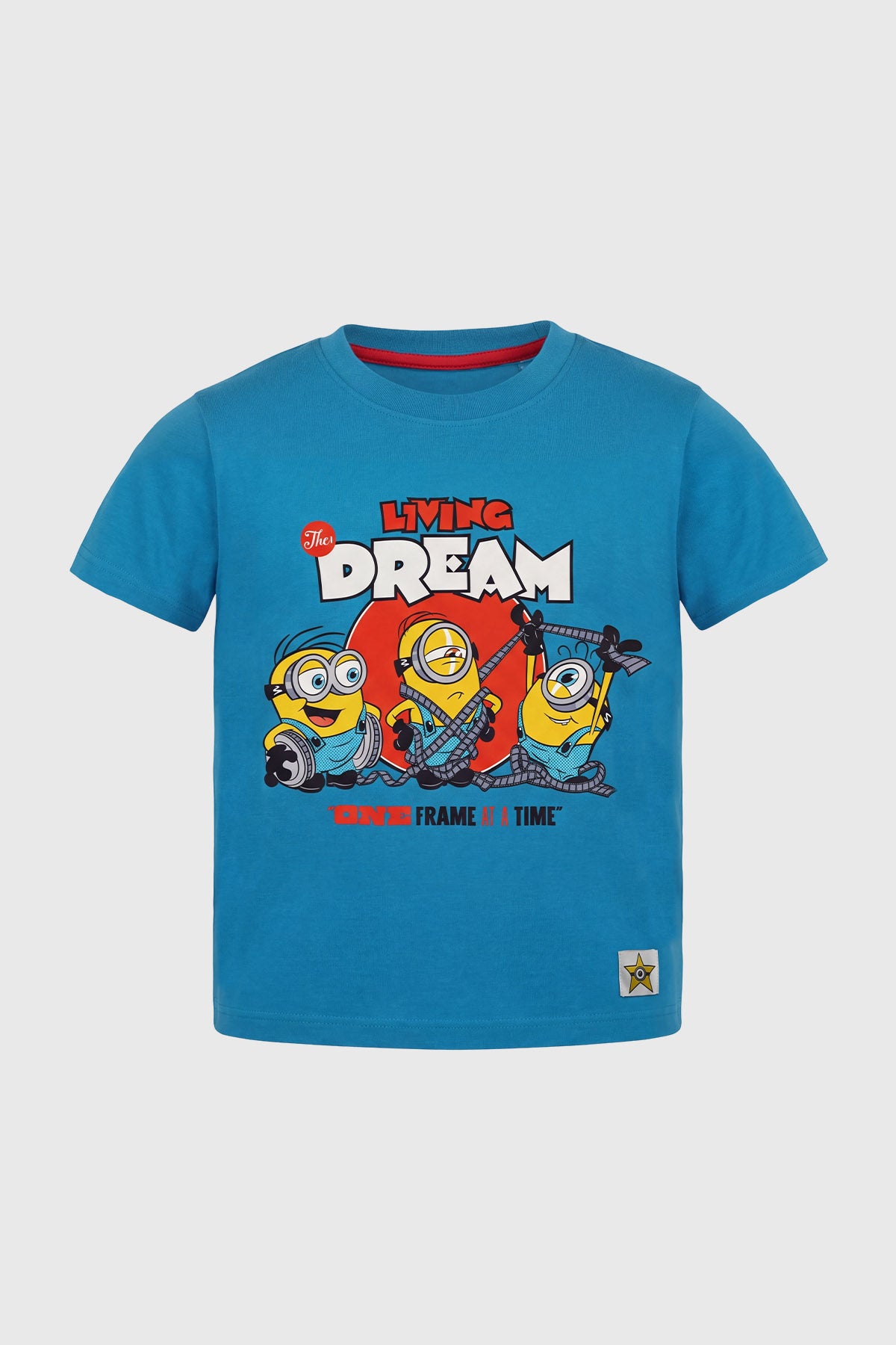 Polera Niño Minions Azul Petroleo