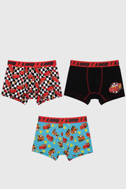 Boxer Pack3 Niño Blanco / Negro