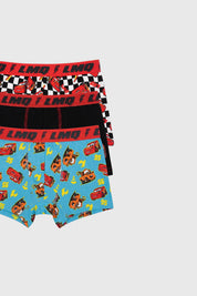 Boxer Pack3 Niño Blanco / Negro