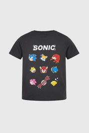 Polera Sonic Niño Gris