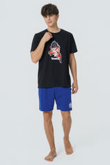 Pijama Dragón Hombre Negro