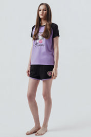 Pijama Mujer Kuromi Lila