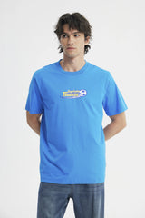 Polera Regular Hombre Supercampeones Azul