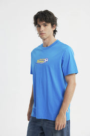 Polera Regular Hombre Supercampeones Azul