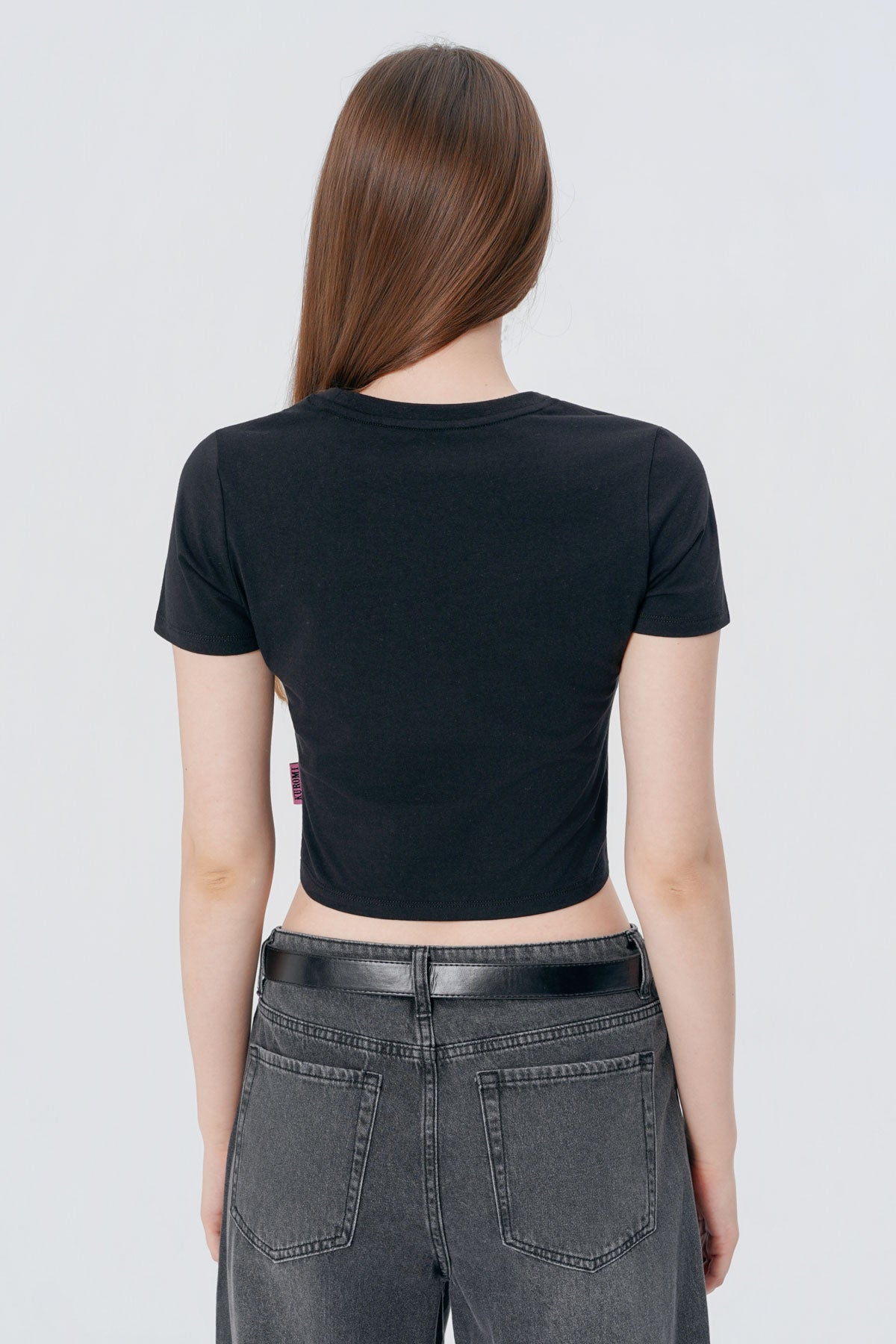 Polera Slim Fit Mujer Negro