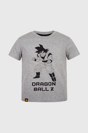 Polera Niño Regular Dragon Gris Melange
