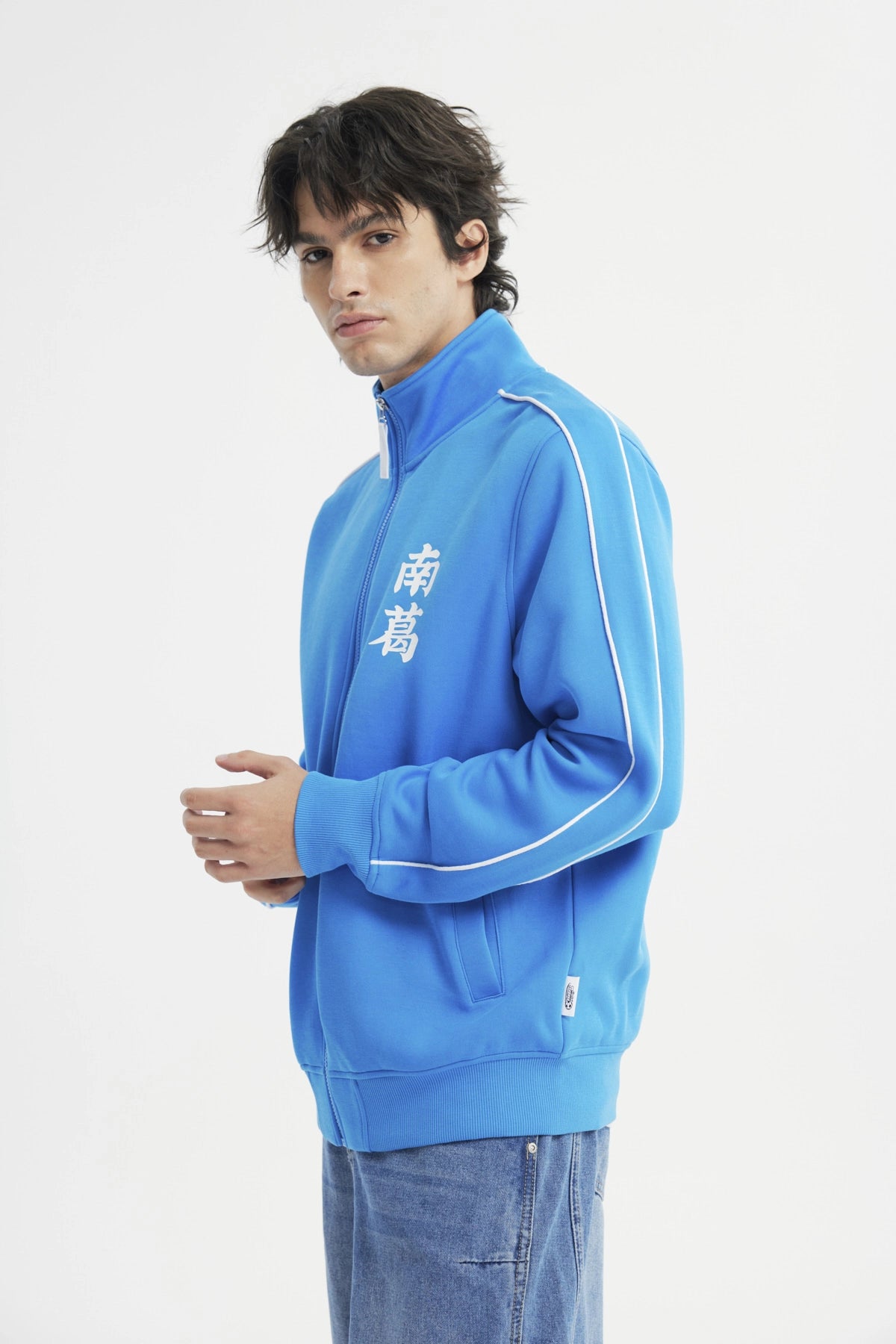 Polerón Regular Cuello Apoyado Hombre Supercampeones Azul