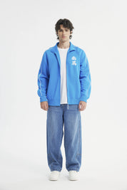 Polerón Regular Cuello Apoyado Hombre Supercampeones Azul