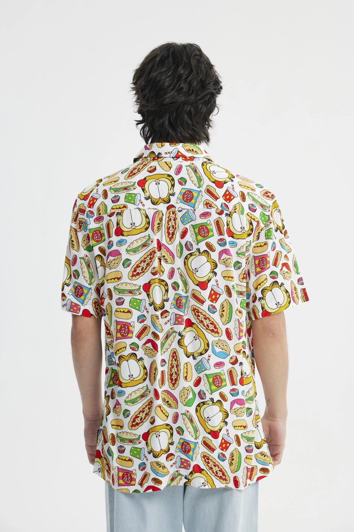 Camisa Regular Cuello Camisero Hombre Blanco