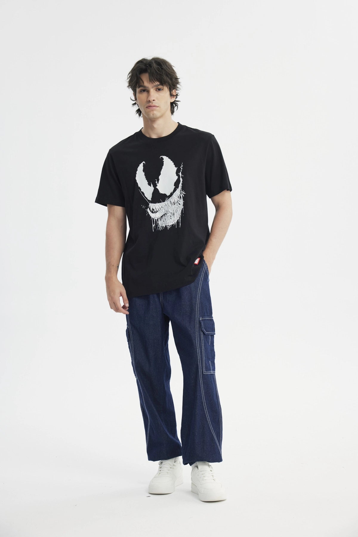 Polera Regular Hombre Negro