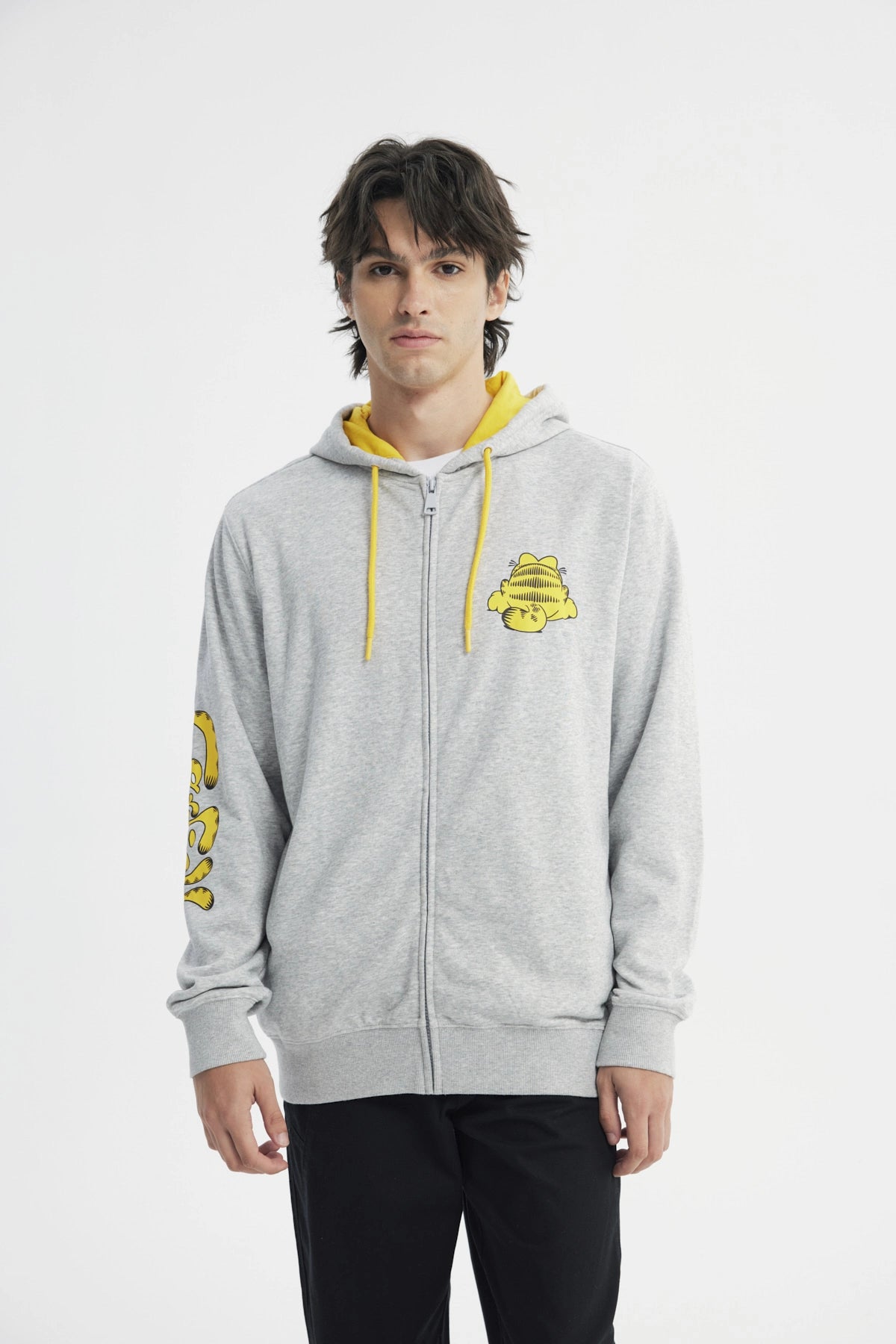 Polerón Regular Hombre Gris Melange