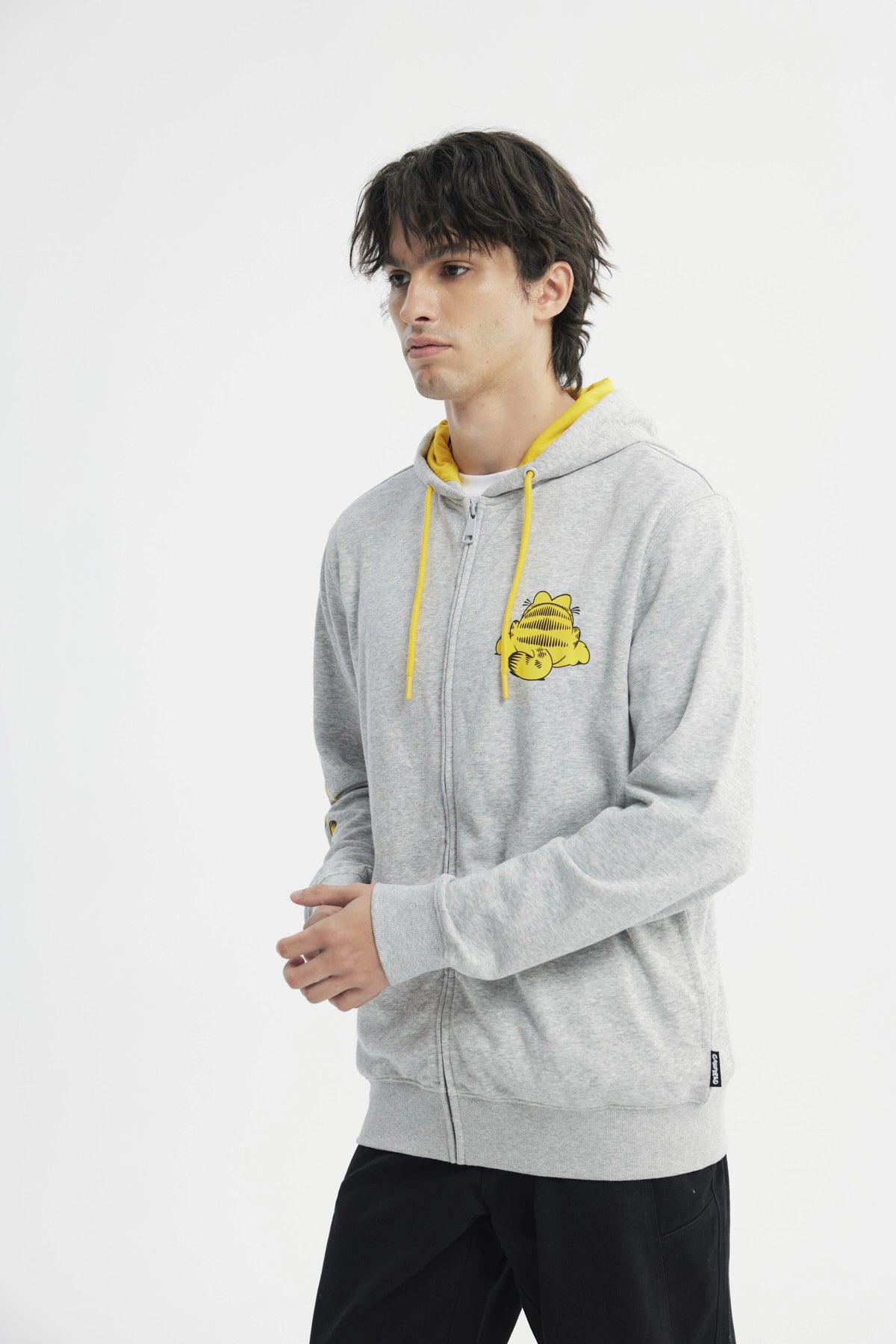 Polerón Regular Hombre Gris Melange