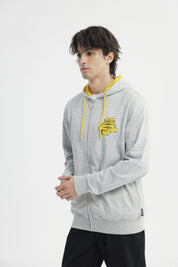 Polerón Regular Hombre Gris Melange