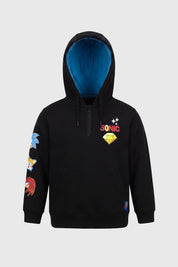 Polerón Regular Sonic Niño Negro