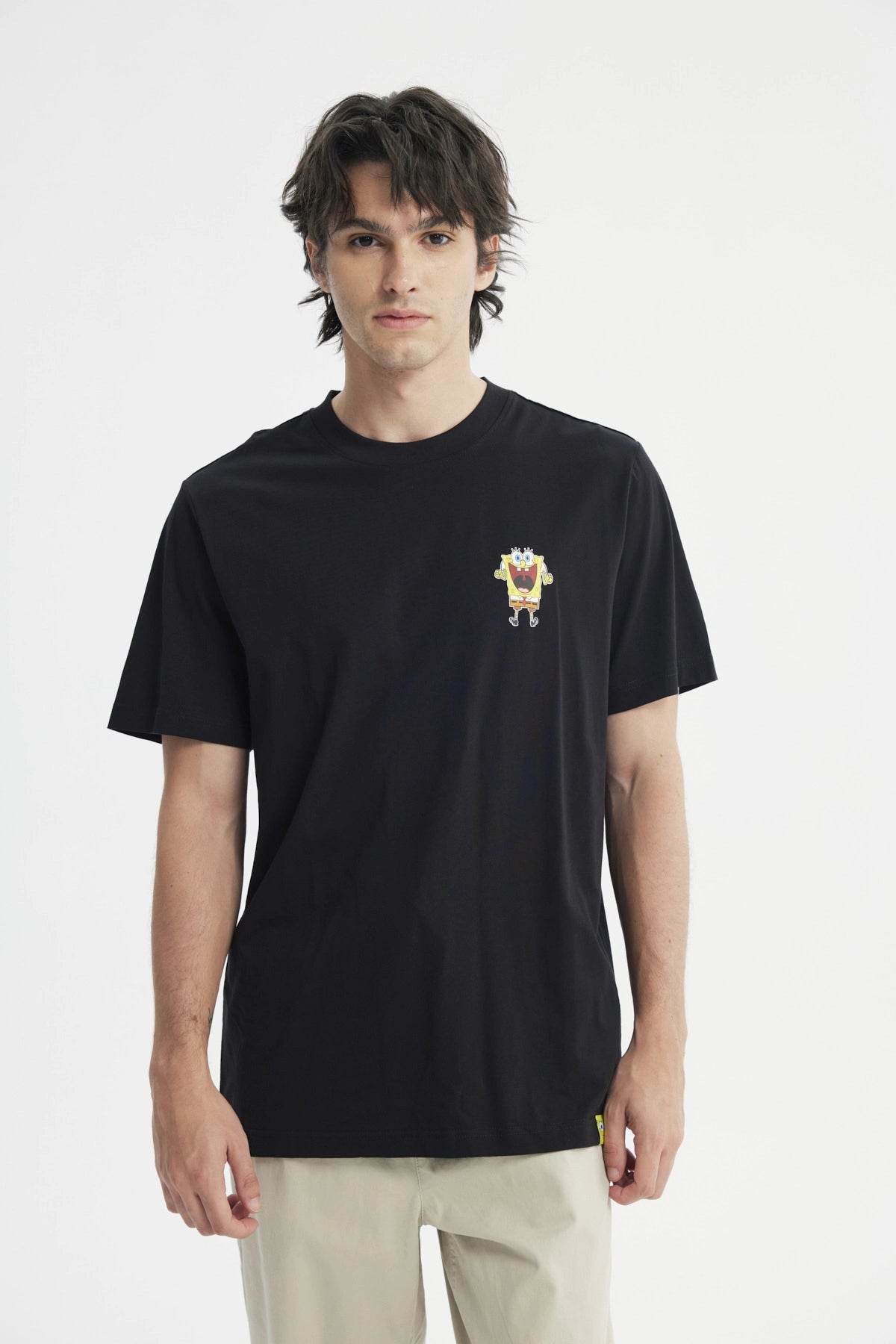 Polera Regular Hombre Negro