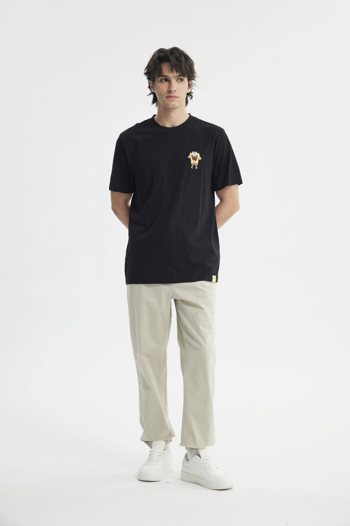 Polera Regular Hombre Negro