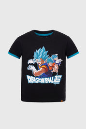 Polera Regular Dragon Niño Negro