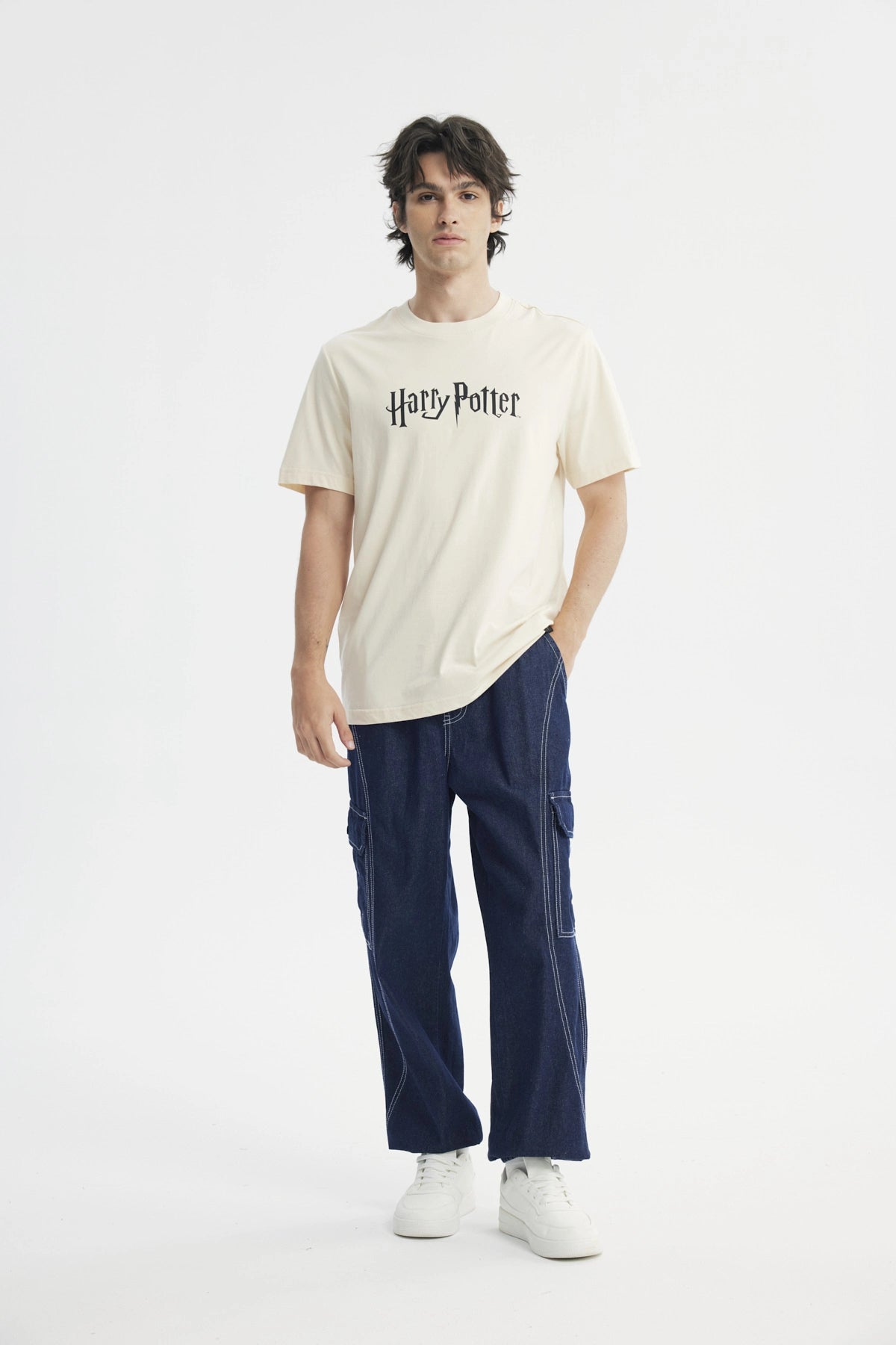 Polera Regular Hombre Beige