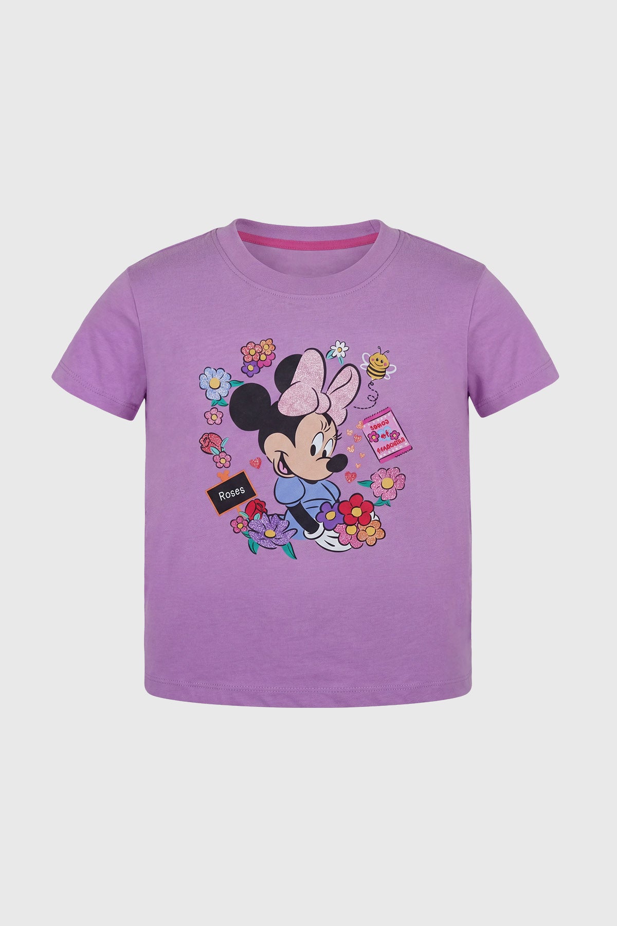 Polera Mickey Niña Lila