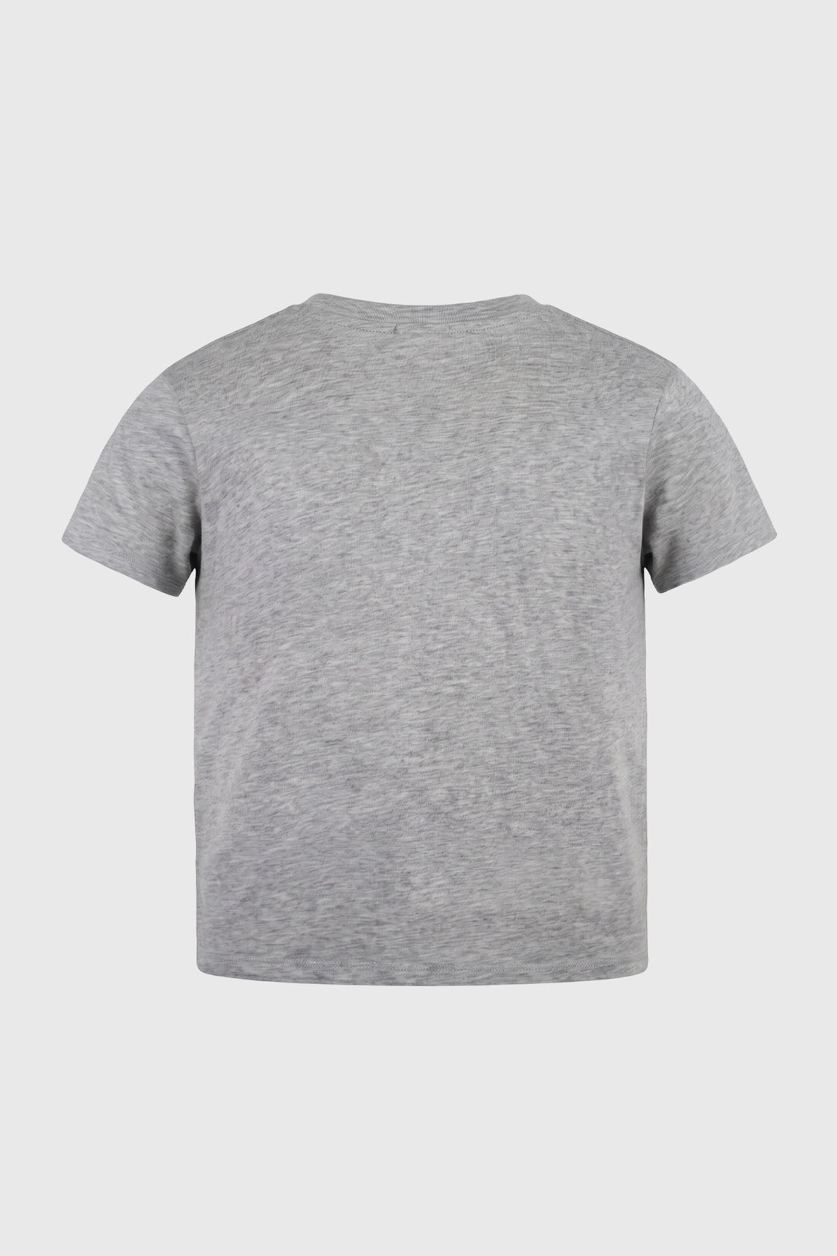 Polera Spider Niño Gris Melange Claro