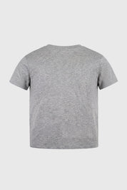 Polera Spider Niño Gris Melange Claro