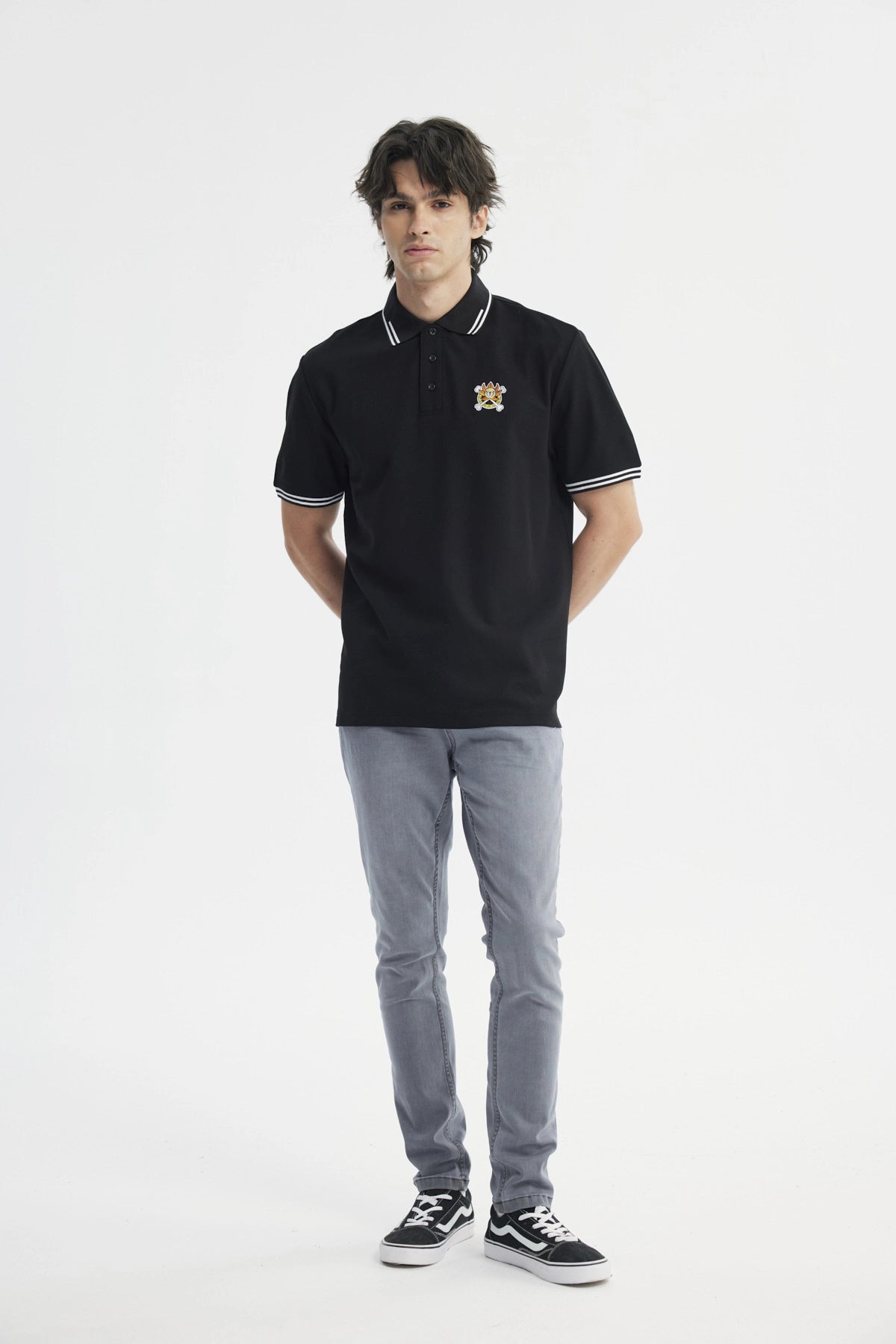 Polera One Piece Hombre Negro