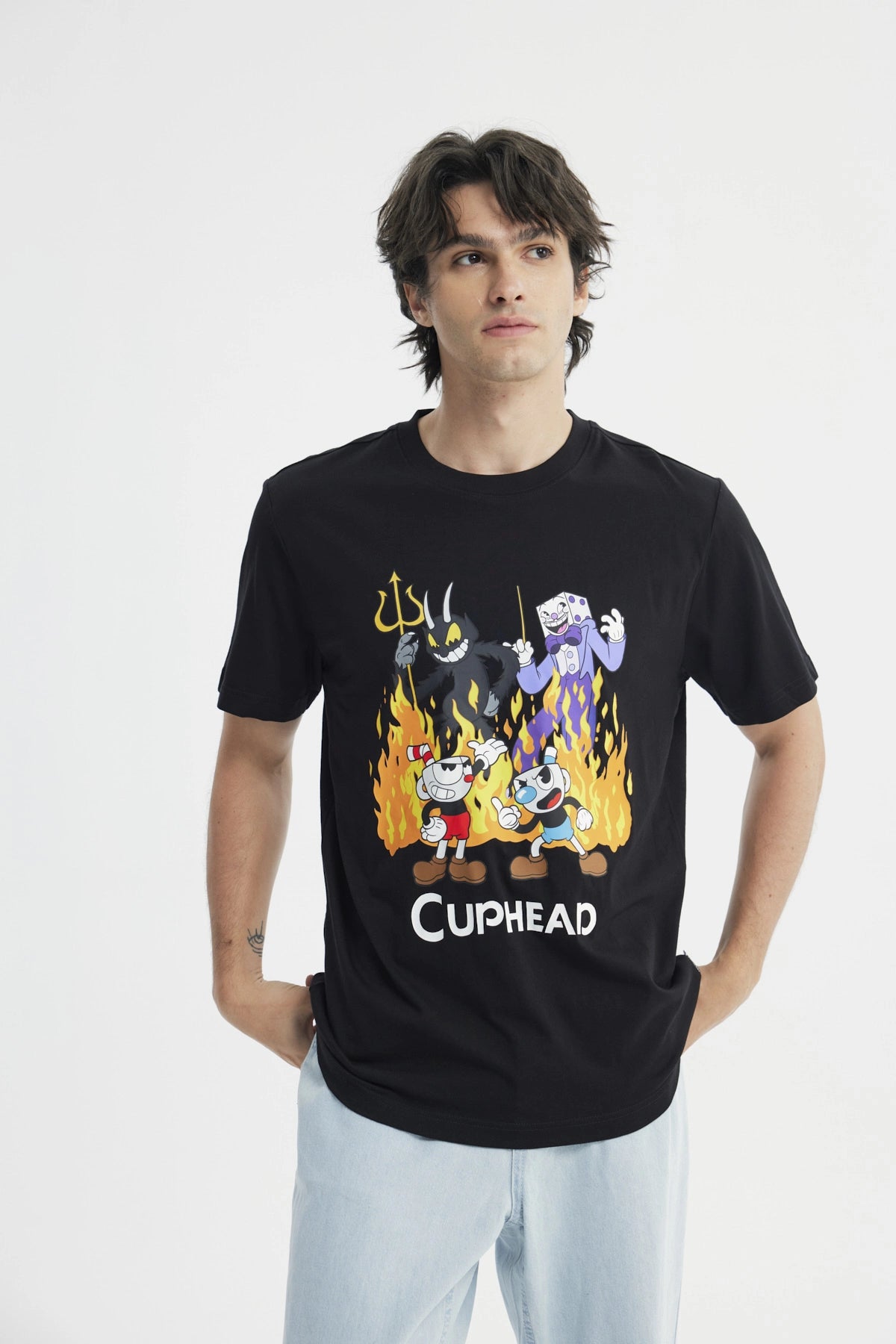 Polera Regular Hombre Negro