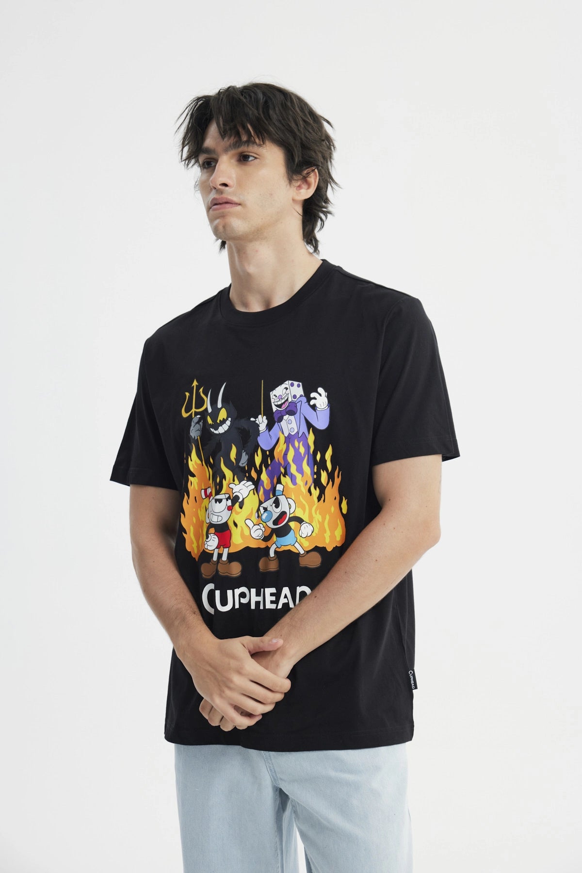 Polera Regular Hombre Negro