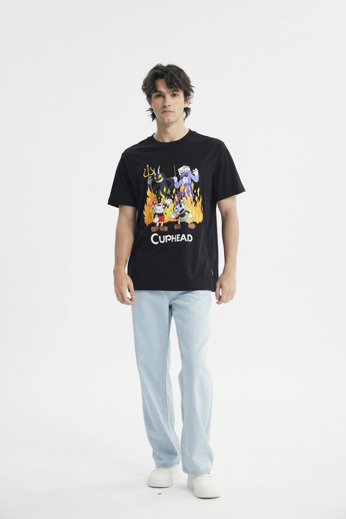 Polera Regular Hombre Negro