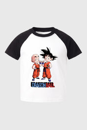 Polera Regular Dragon Niño Crudo