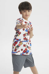 Polera Niño Spider-Man Blanco
