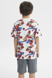 Polera Niño Spider-Man Blanco