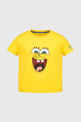 Polera Regular Bob Esponja Niño Amarillo