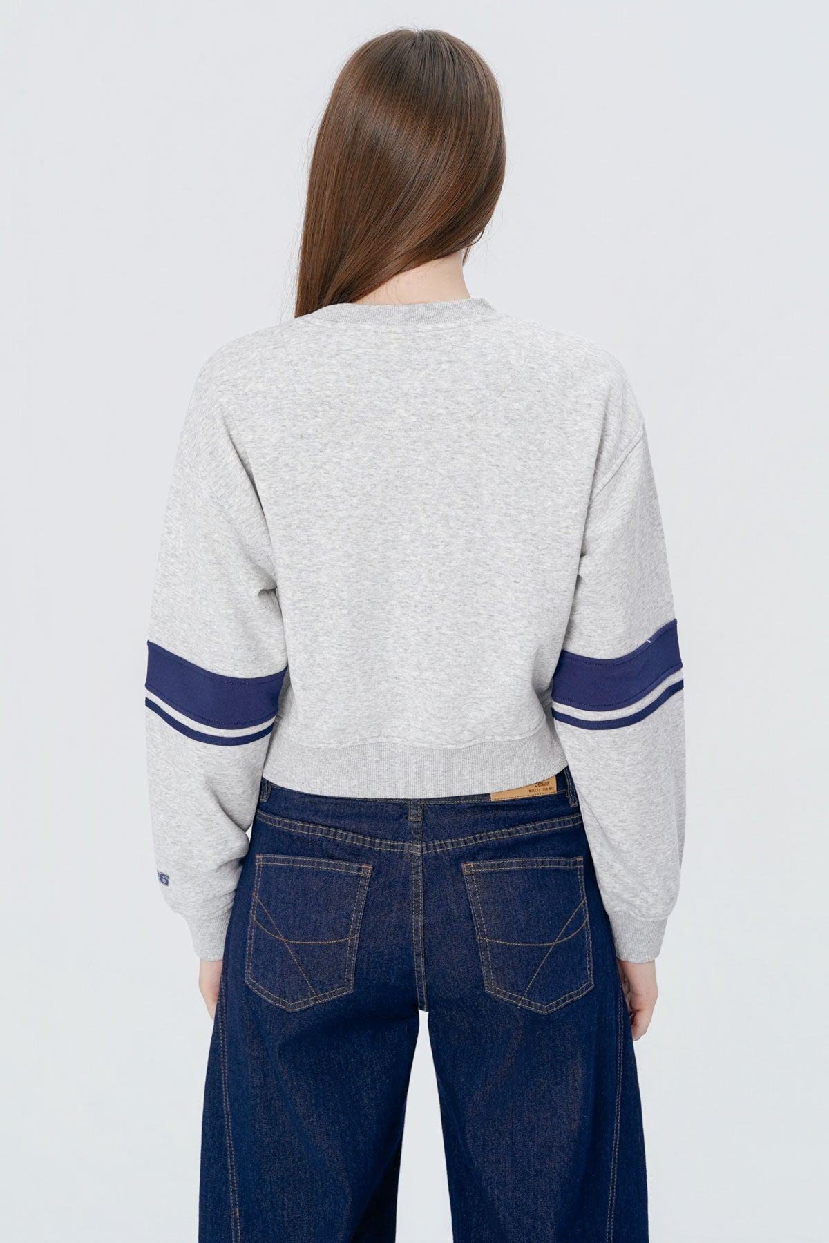 Polerón Regular Mujer Gris Melange