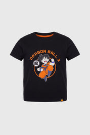 Polera Regular Dragon Niño Negro