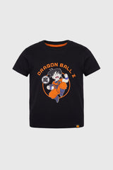 Polera Regular Dragon Niño Negro