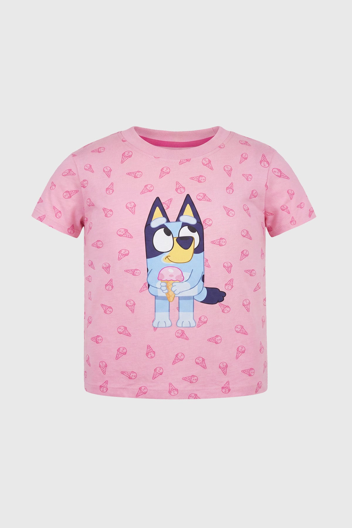 Polera Bluey Niña Rosado