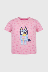 Polera Bluey Niña Rosado