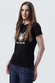 Polera Mujer Slim Fit Negro