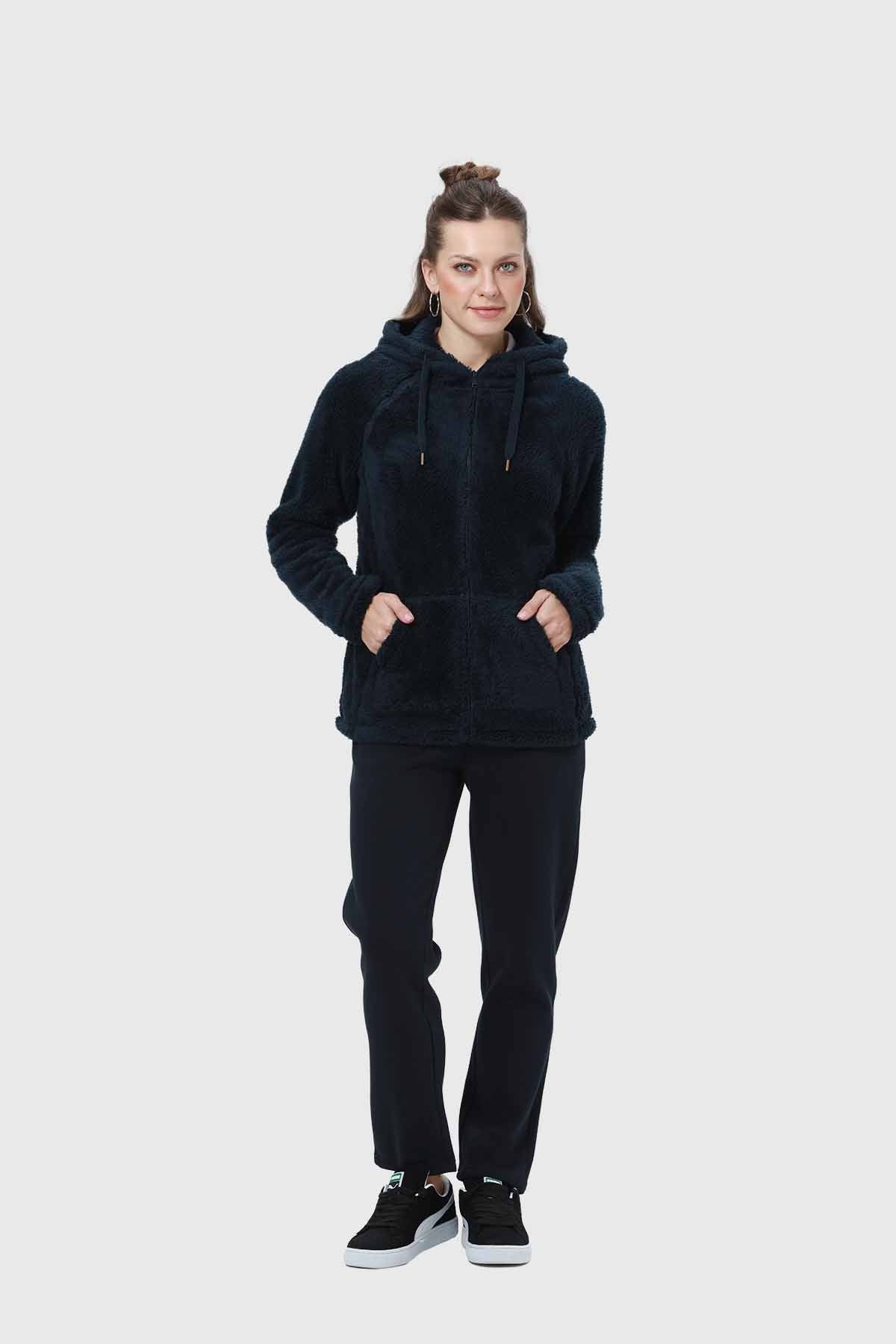 Polar Escolar Mujer Largo Azul