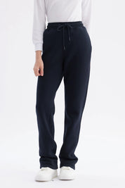 Pantalón Buzo Unisex Calce Recto Slim Azul Marino