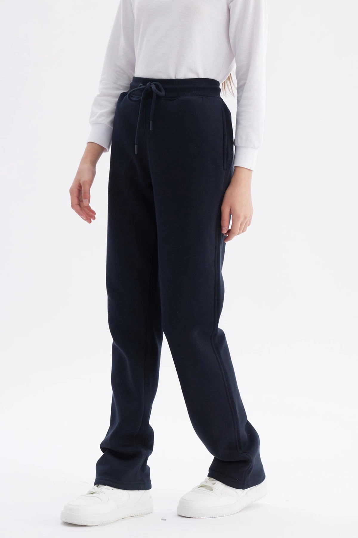 Pantalón Buzo Unisex Calce Recto Slim Azul Marino